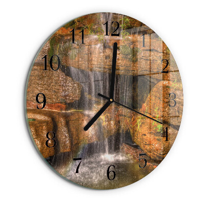 Reloj de pared redondo Cascada