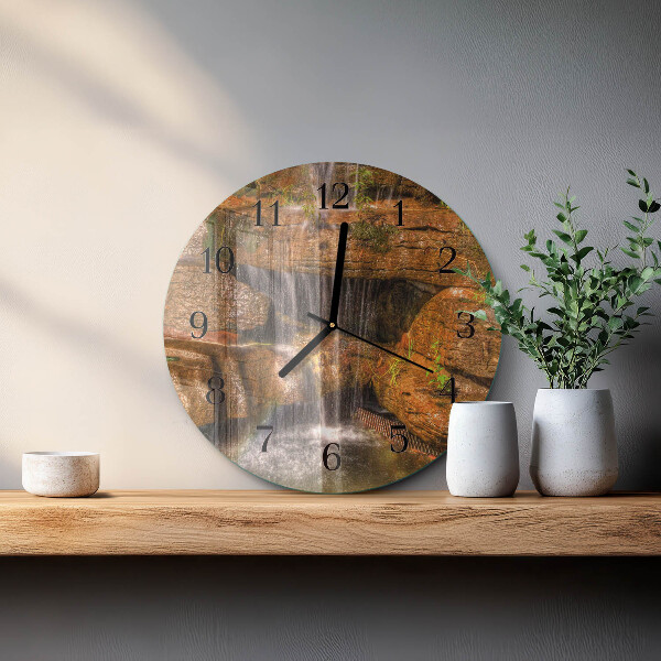 Reloj de pared redondo Cascada