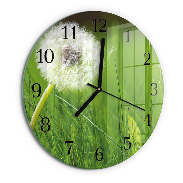 Reloj de pared redondo Diente de león