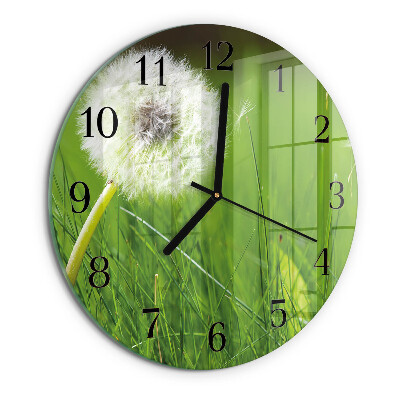 Reloj de pared redondo Diente de león
