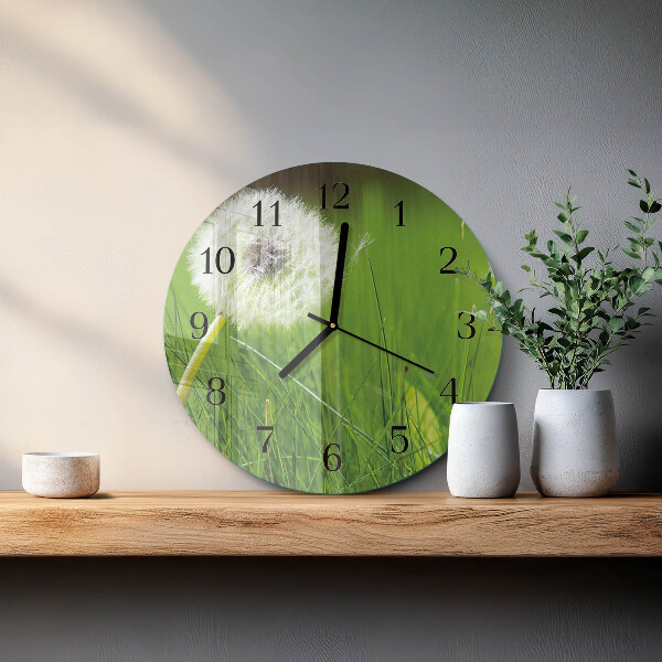 Reloj de pared redondo Diente de león