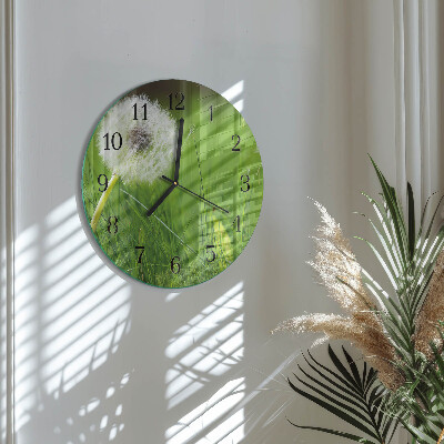 Reloj de pared redondo Diente de león