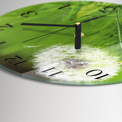 Reloj de pared redondo Diente de león