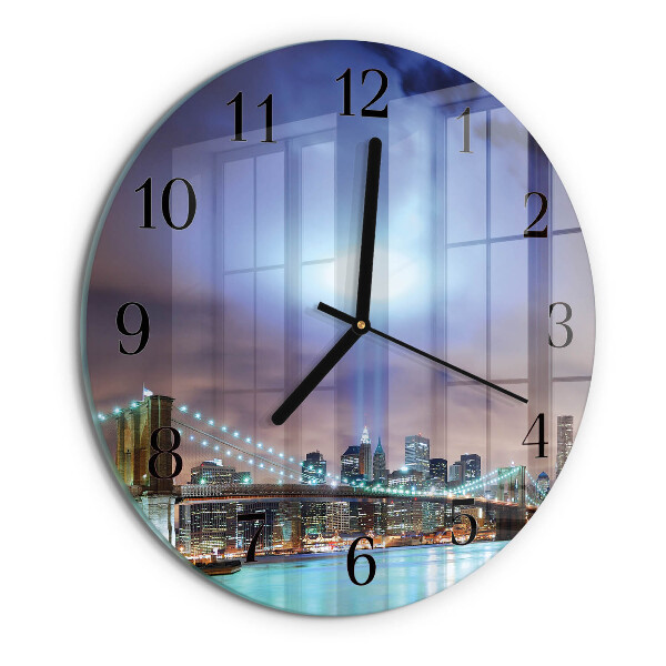 Reloj de pared redondo Noche del horizonte