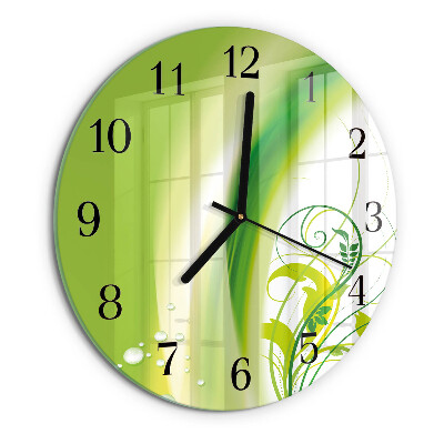 Reloj de pared redondo Planta modelo