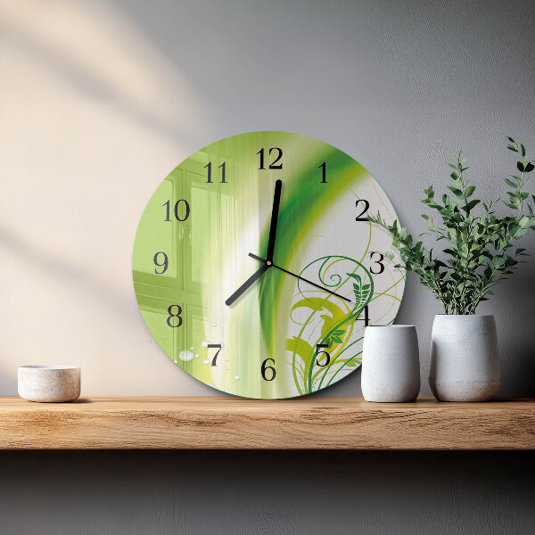 Reloj de pared redondo Planta modelo