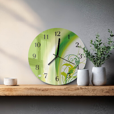 Reloj de pared redondo Planta modelo