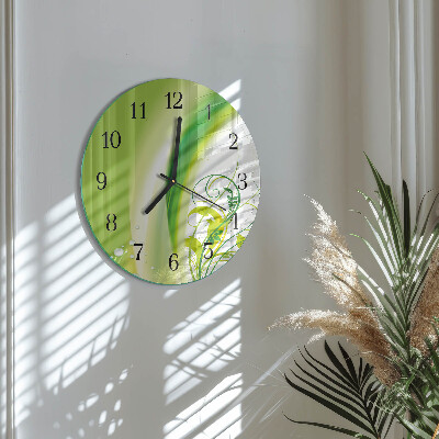 Reloj de pared redondo Planta modelo
