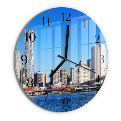 Reloj de pared redondo Horizonte Sepia