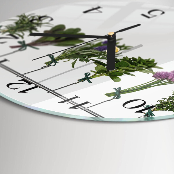 Reloj de pared redondo Hierbas
