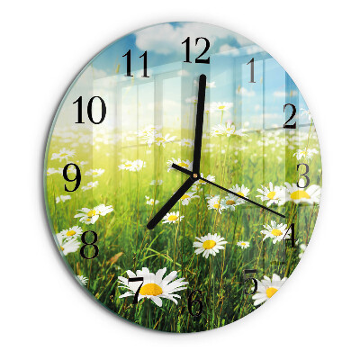 Reloj de pared redondo Margaritas
