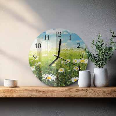 Reloj de pared redondo Margaritas