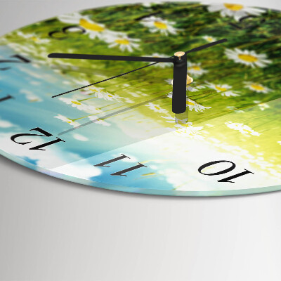 Reloj de pared redondo Margaritas