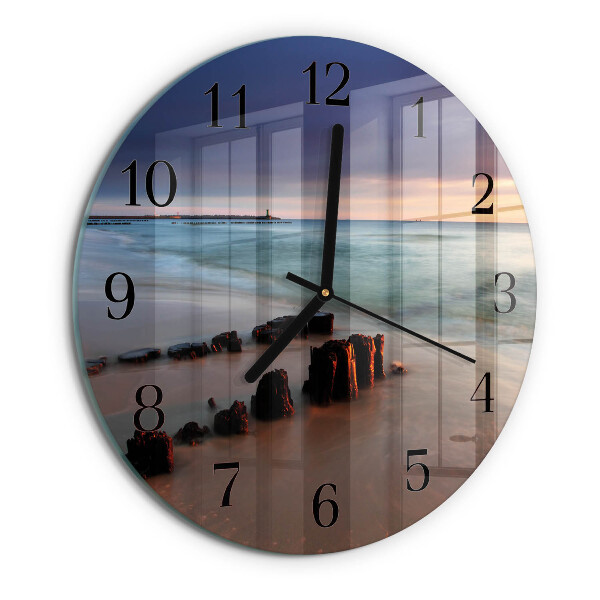 Reloj de pared redondo Playa Mar