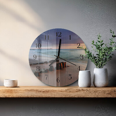 Reloj de pared redondo Playa Mar