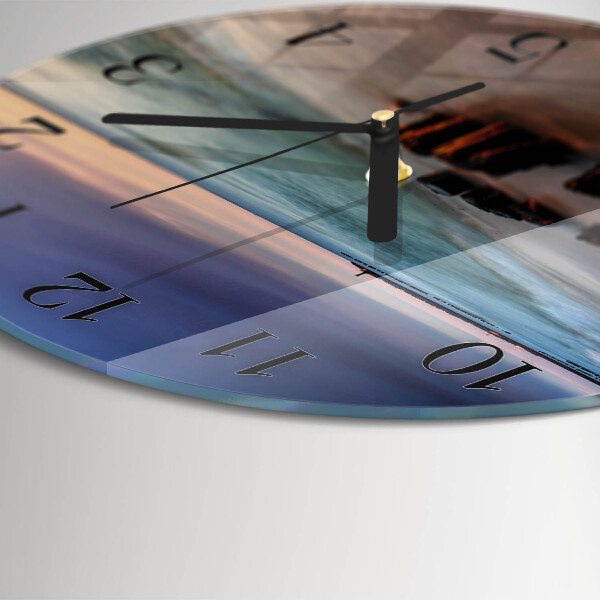 Reloj de pared redondo Playa Mar