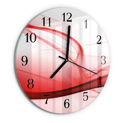Reloj de pared redondo Líneas abstractas