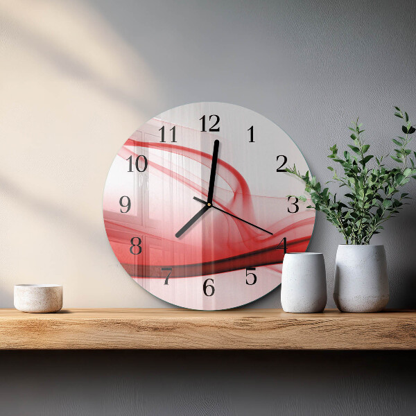 Reloj de pared redondo Líneas abstractas