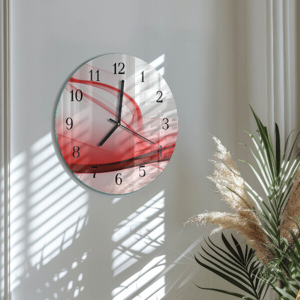 Reloj de pared redondo Líneas abstractas