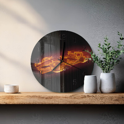 Reloj de pared redondo Basura