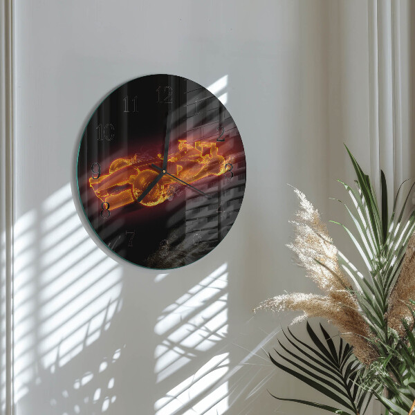 Reloj de pared redondo Basura