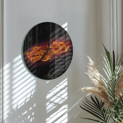 Reloj de pared redondo Basura