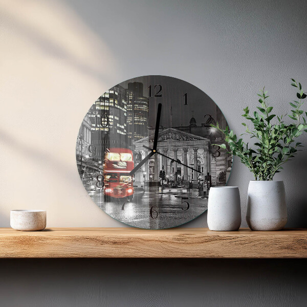Reloj de pared redondo Autobús de Londres
