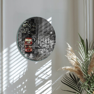 Reloj de pared redondo Autobús de Londres