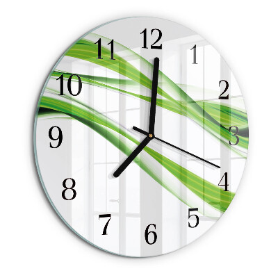 Reloj de pared redondo Líneas abstractas