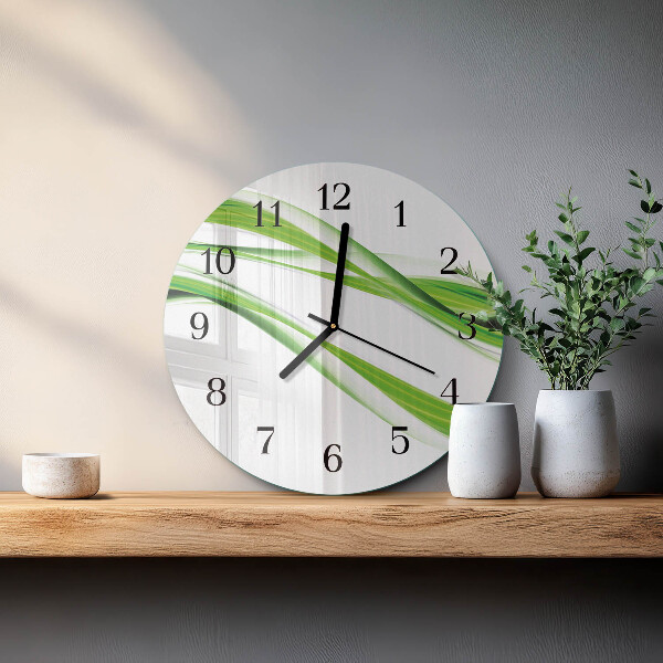 Reloj de pared redondo Líneas abstractas