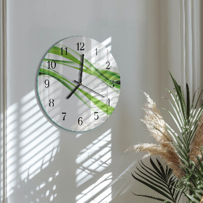 Reloj de pared redondo Líneas abstractas