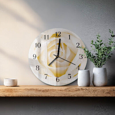 Reloj de pared redondo Rosa