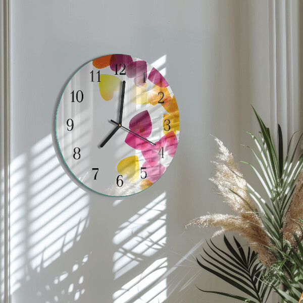 Reloj de pared redondo Corazones coloridos