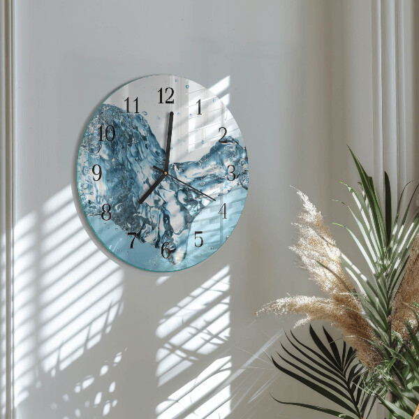Reloj de pared redondo Agua