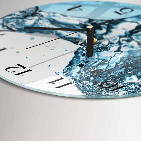 Reloj de pared redondo Agua