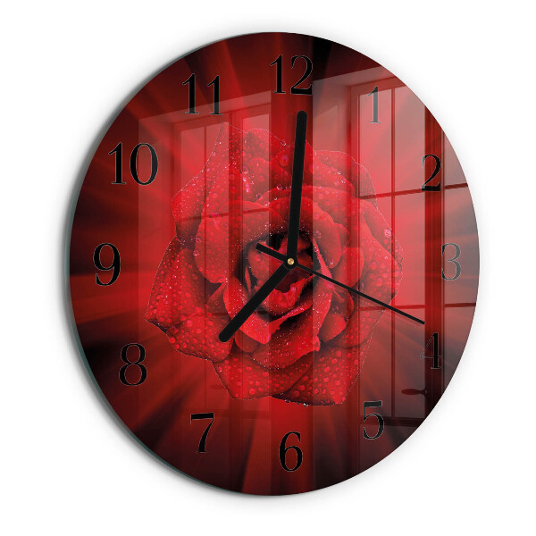 Reloj de pared redondo Rosa