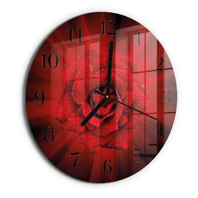 Reloj de pared redondo Rosa