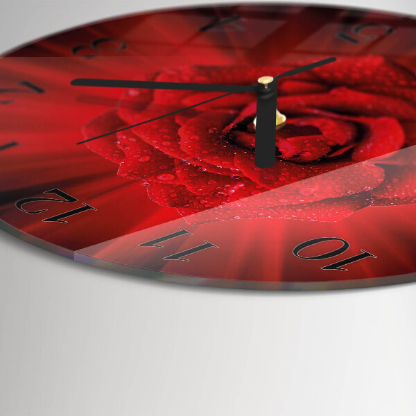 Reloj de pared redondo Rosa