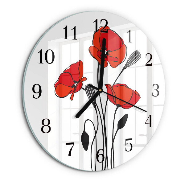 Reloj de pared redondo Amapola
