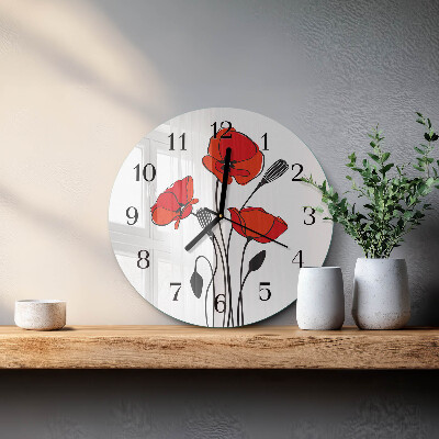 Reloj de pared redondo Amapola