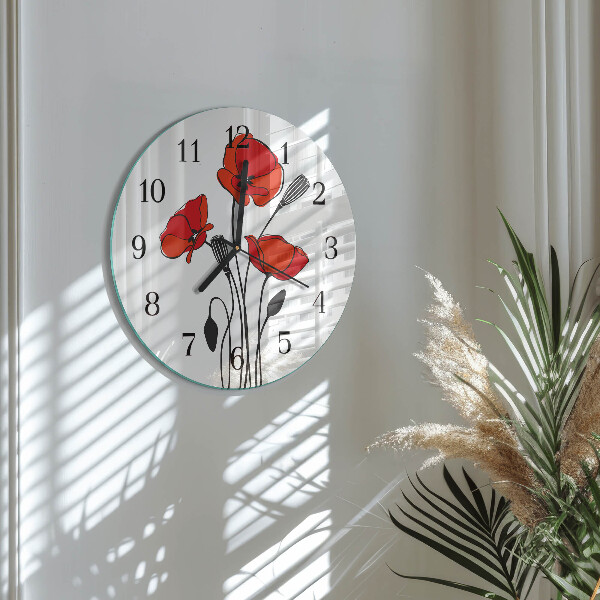 Reloj de pared redondo Amapola