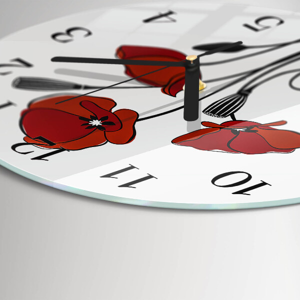 Reloj de pared redondo Amapola