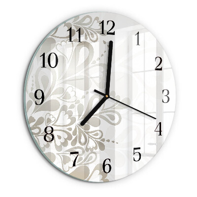 Reloj de pared redondo Arte floral