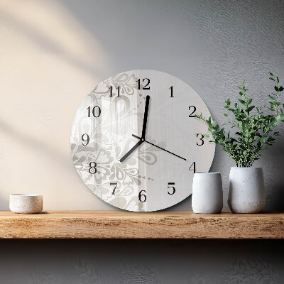 Reloj de pared redondo Arte floral