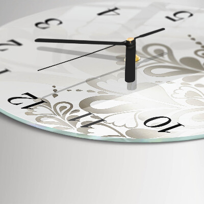 Reloj de pared redondo Arte floral