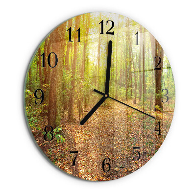 Reloj de pared redondo Sendero forestal