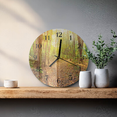 Reloj de pared redondo Sendero forestal