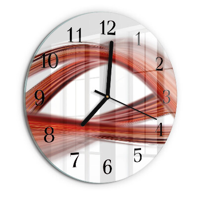 Reloj de pared redondo Líneas abstractas