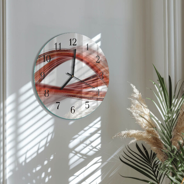 Reloj de pared redondo Líneas abstractas