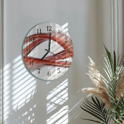 Reloj de pared redondo Líneas abstractas